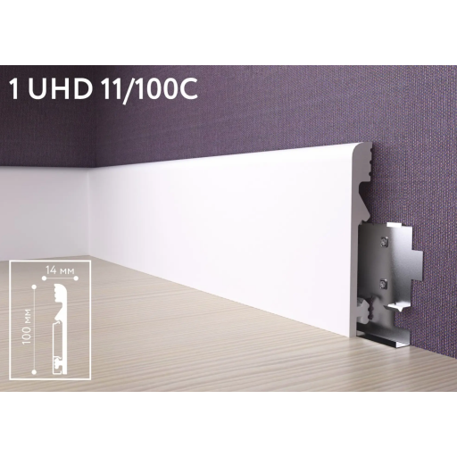 Плинтус под покраску из полистирола СОЛИД UHD11/100С